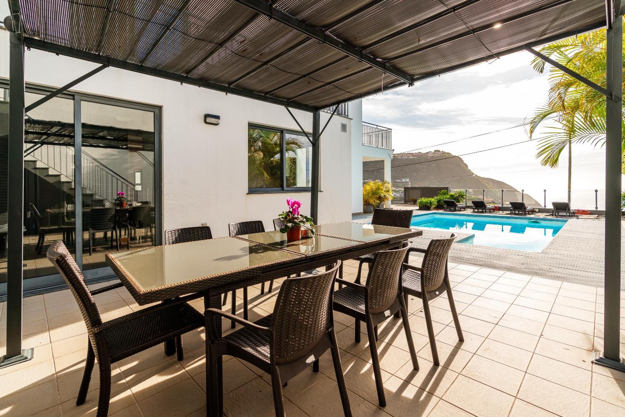 Villa Nunes, Big Holiday House With Private Pool Calheta  Exteriör bild
